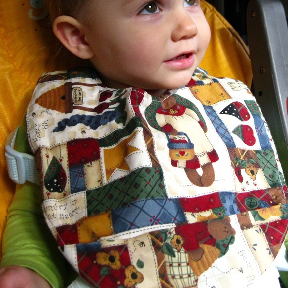 Baby Bibs with Organic Flannel Backing - Picture 2 of 5